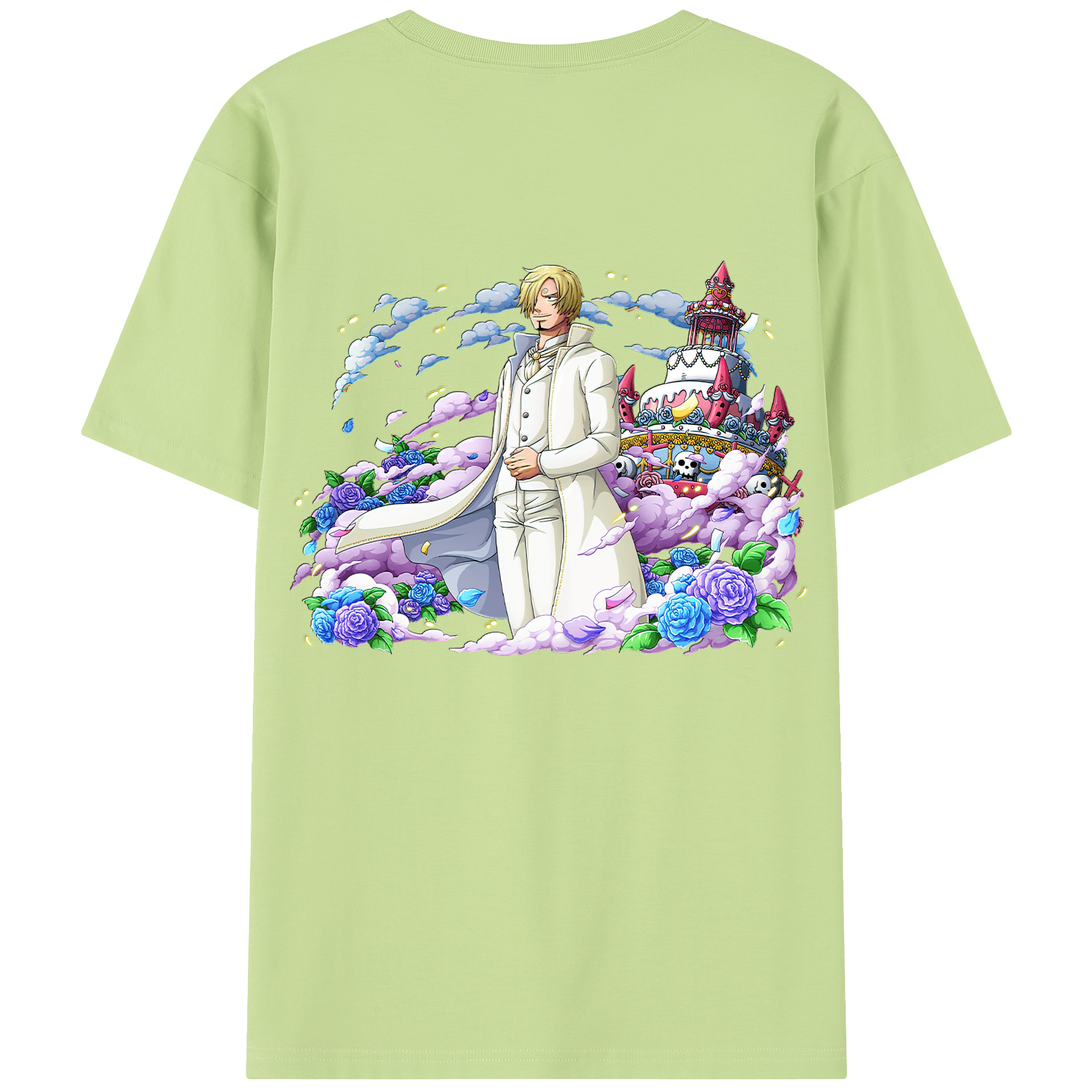 ワンピース サンジ ONE PIECE Sanji 綿100％半袖Tシャツ（背面プリント）